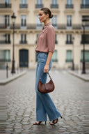 CUT OUT YOKE DETAIL BLOUSE