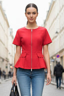 CONTOUR ZIP BLOUSE