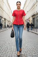 CONTOUR ZIP BLOUSE