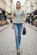 CONTOUR ZIP BLOUSE