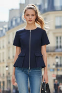 CONTOUR ZIP BLOUSE