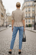 ELLA CRYSTAL ADJUSTABLE STRAP SHIRT