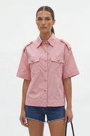 Oversized Half Sleeve Stitch Jacket