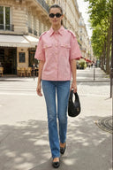 Oversized Half Sleeve Stitch Jacket