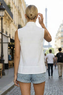 STITCH DETAIL DETACHABLE BOW TOP