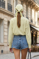 THE MODERN 2 WAY BLOUSE W/ DETACHABLE BANDANA SCARF