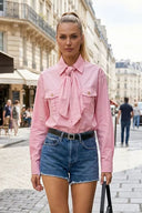 THE MODERN 2 WAY BLOUSE W/ DETACHABLE BANDANA SCARF