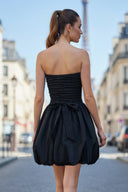 Tube Bubble Dress with Twisted Rope Belt