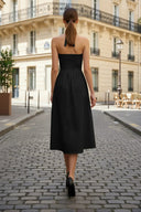 Front Knot Detail Midi Dress