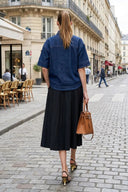 Oversized Half Sleeve Denim Jacket