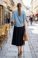 Oversized Half Sleeve Denim Jacket