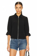 3/4 Sleeve Zip Up Jacket