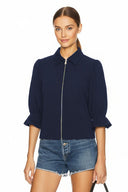 3/4 Sleeve Zip Up Jacket