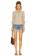 3/4 Sleeve Zip Up Jacket