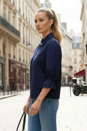 3/4 Sleeve Zip Up Jacket