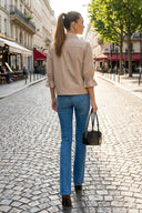 3/4 Sleeve Zip Up Jacket