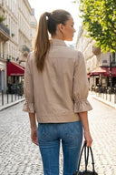 3/4 Sleeve Zip Up Jacket