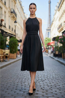 Cross Front Strap Midi Dress