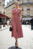 Two Way Zip Up Midi Dress