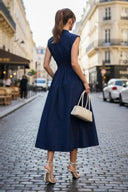 Two Way Zip Up Midi Dress