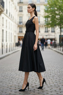 Belt Detail Midi Dress