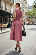 Belt Detail Midi Dress