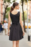 Flare Dress with Twisted Rope Belt