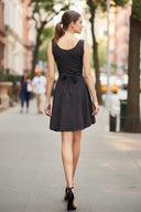 Flare Dress with Twisted Rope Belt