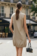 Zip Up Front Adjustable Bottom Dress