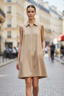 Zip Up Front Adjustable Bottom Dress