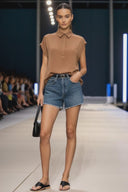 BACK PLEATING TOP
