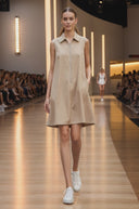 Zip Up Front Adjustable Bottom Dress