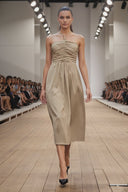 Front Knot Detail Midi Dress