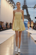 Tube Bubble Dress with Twisted Rope Belt