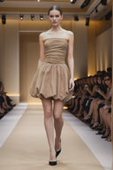 Tube Bubble Dress with Twisted Rope Belt