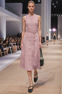 WAIST SMOCKED MIDI DRESS